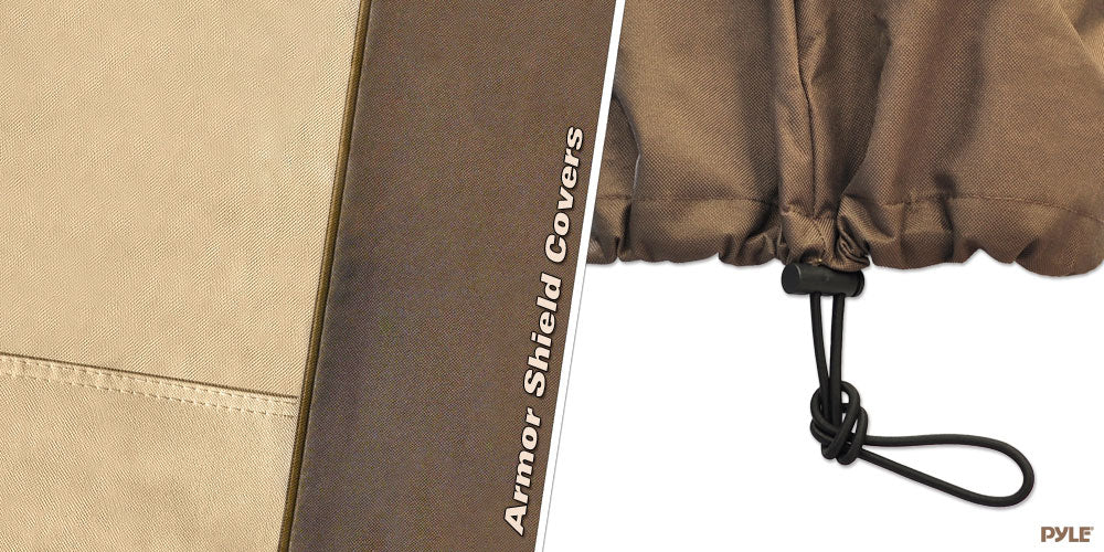 Patio Table Chair Cover, Weatherproof Polyester, Fits 70" Round Set - Thumbnail 5