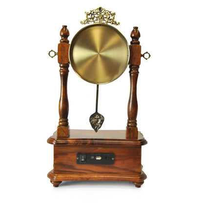 product image number 4 for Pyle Vintage Style Bluetooth Clock Speaker