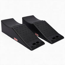 Pyle Heavy Duty Vehicle Ramp – 20,000 Lbs Capacity, 5.5" Lift Height, Portable And Durable Design For Trucks, Suvs, Rvs, And Tandem-Wheel Vehicles (Black)