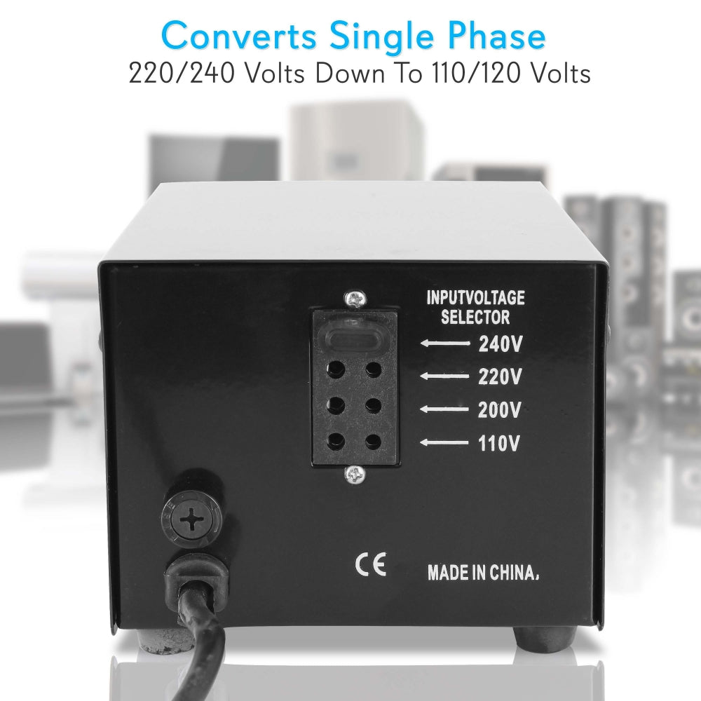 500VA Step Up Voltage Converter Transformer – 110V To 220V, Compact Size For Household Appliances