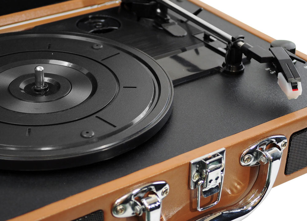 Turntable Vinyl-to-MP3 Conversion USB Rechargeable 3-Speed – Pyle USA