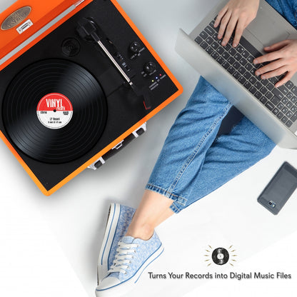 product image number 6 for Pyle Portable Record Player Turntable
