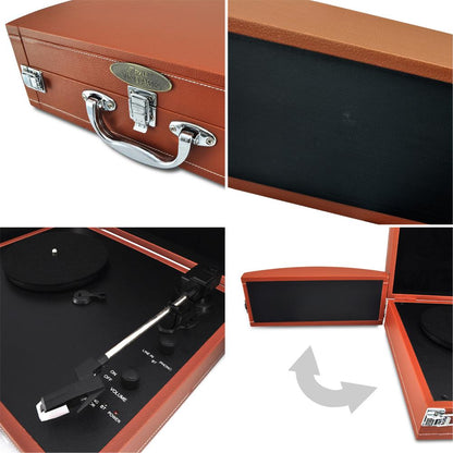 product image number 3 for Pyle Portable Record Player Turntable