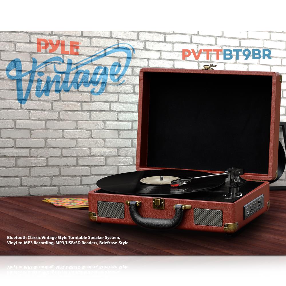 product image number 5 for Pyle Portable Record Player Turntable