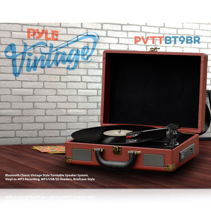 product image number 5 for Pyle Portable Record Player Turntable