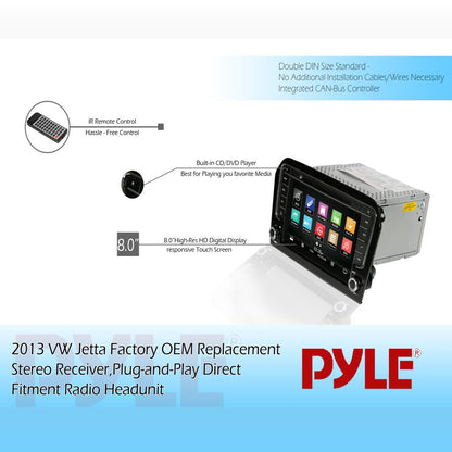 product image number 5 for Pyle 2013 Vw Jetta Replacement Stereo Radio