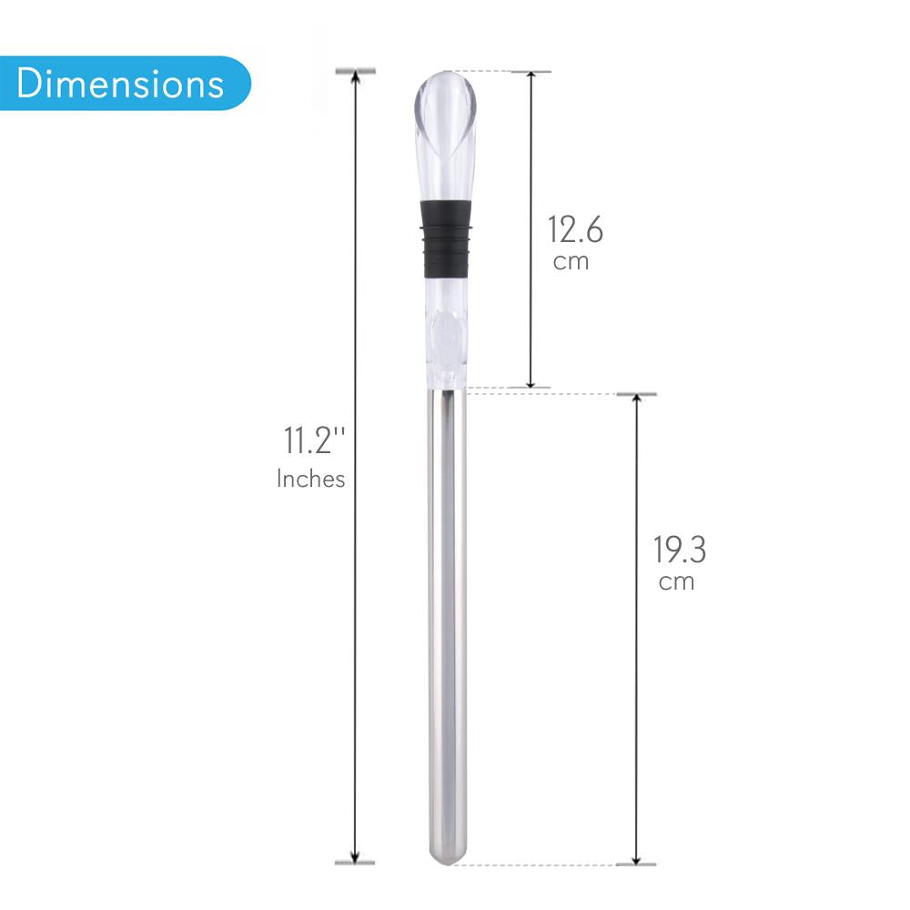 product image number 2 for NutriChef 2 In 1 Stainless Steel Wine Chill Rod Wi