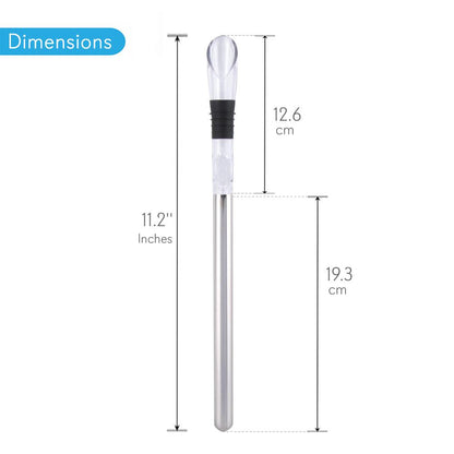 product image number 2 for NutriChef 2 In 1 Stainless Steel Wine Chill Rod Wi