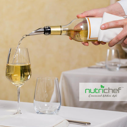 product image number 7 for NutriChef 2 In 1 Stainless Steel Wine Chill Rod Wi