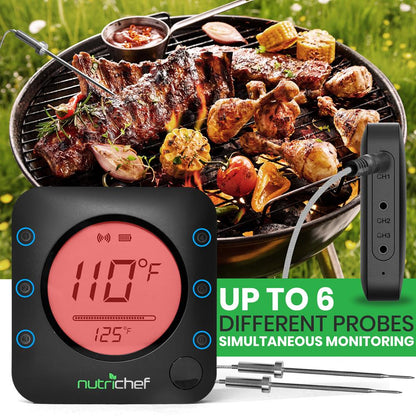 product image number 3 for NutriChef Wireless Bt Bbq Digital Thermometer
