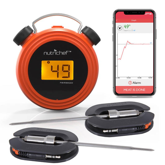 product image number 1 for NutriChef Bluetooth Wireless Bbq Digital Thermomet