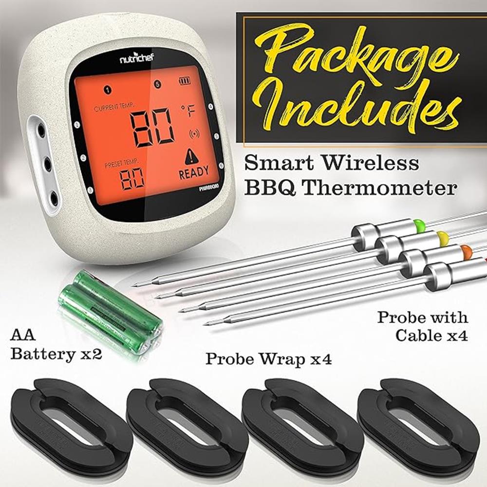 NutriChef Bluetooth Meat Thermometer - Thumbnail 2
