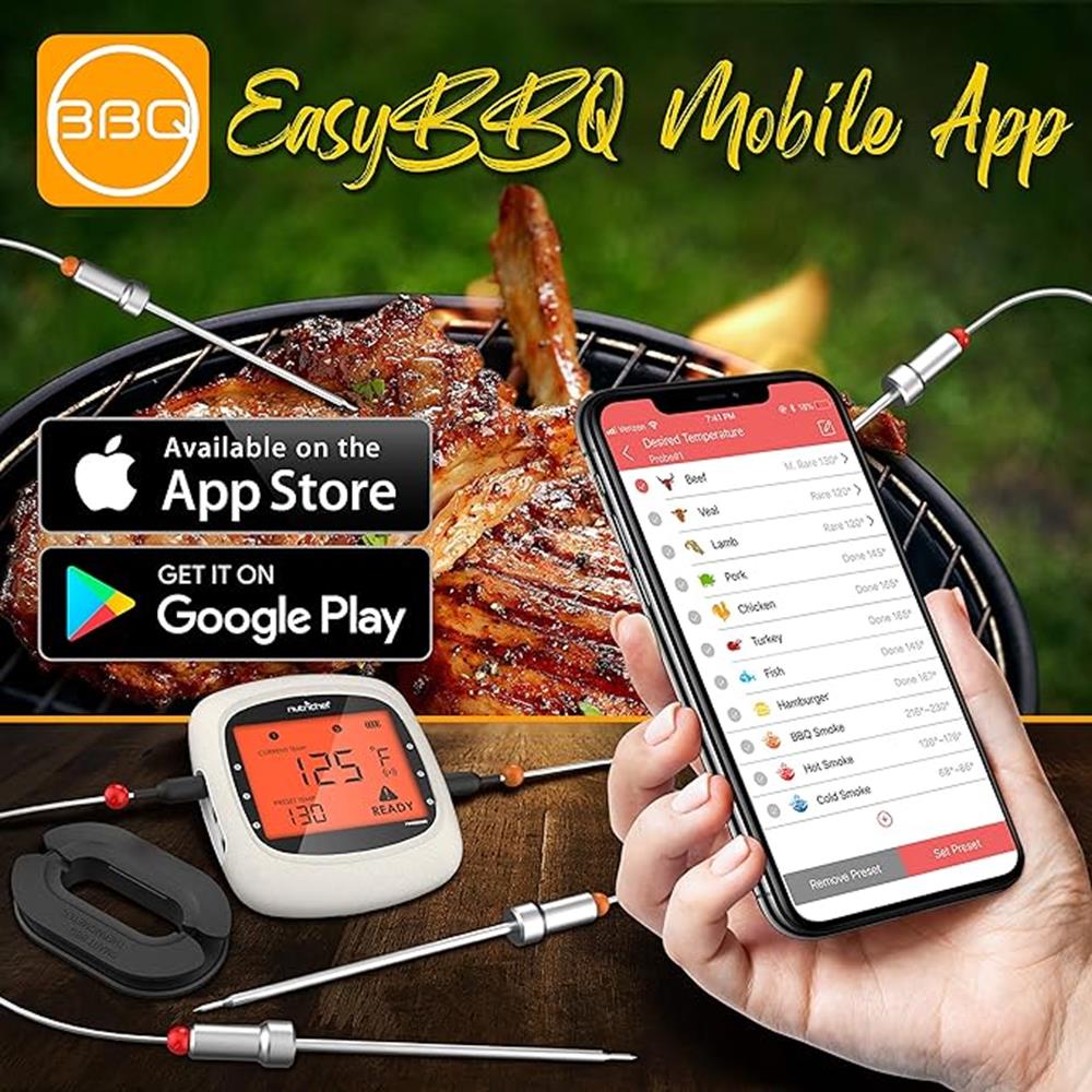 NutriChef Bluetooth Meat Thermometer - Thumbnail 3