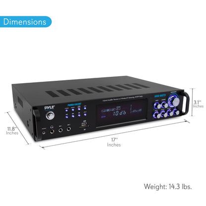 product image number 4 for Pyle Bluetooth Home Theater Hybrid Amplifier