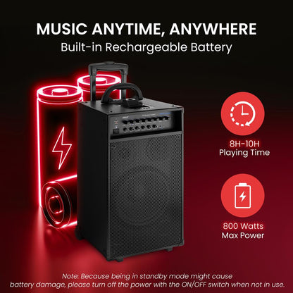 Wireless & Portable Bluetooth Pa Speaker