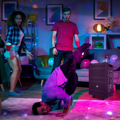 10" Portable Bluetooth Speaker System 600W Rechargeable Battery