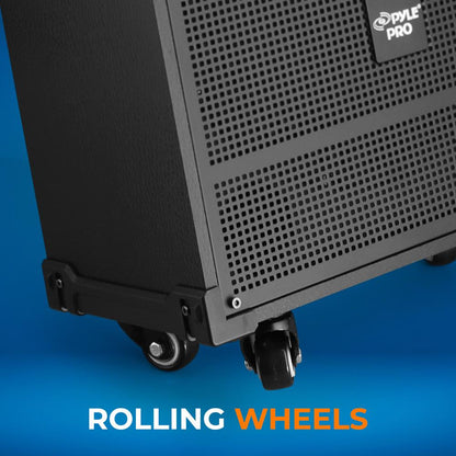 12" Portable Bluetooth Speaker System, Rechargeable, 800W, FM Radio