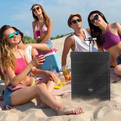 12" Portable Bluetooth Speaker System, Rechargeable, 800W, FM Radio