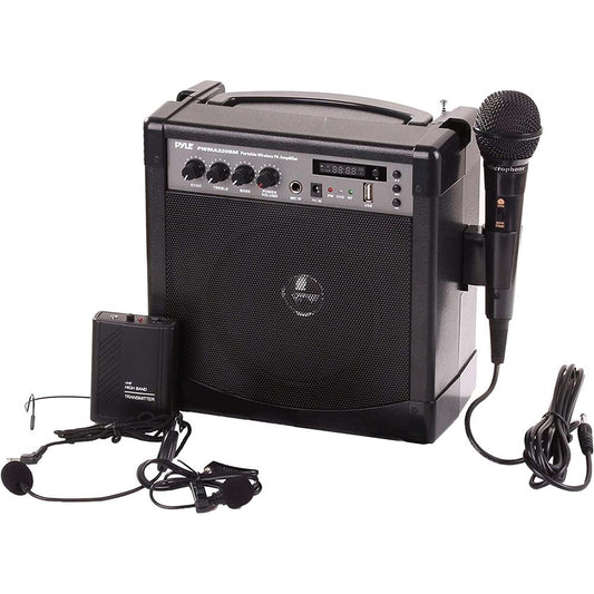 Portable PA Speaker & Microphone System – Wireless Bluetooth with Rechargeable Battery, 60W Power & 10-Hour Playtime