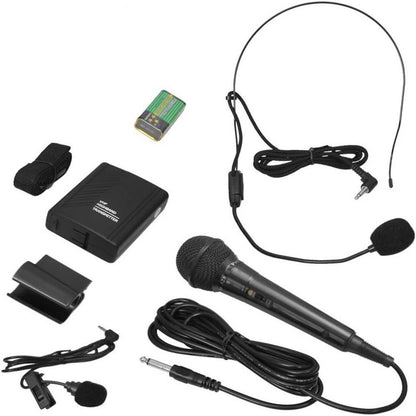 Portable PA Speaker & Microphone System – Wireless Bluetooth with Rechargeable Battery, 60W Power & 10-Hour Playtime