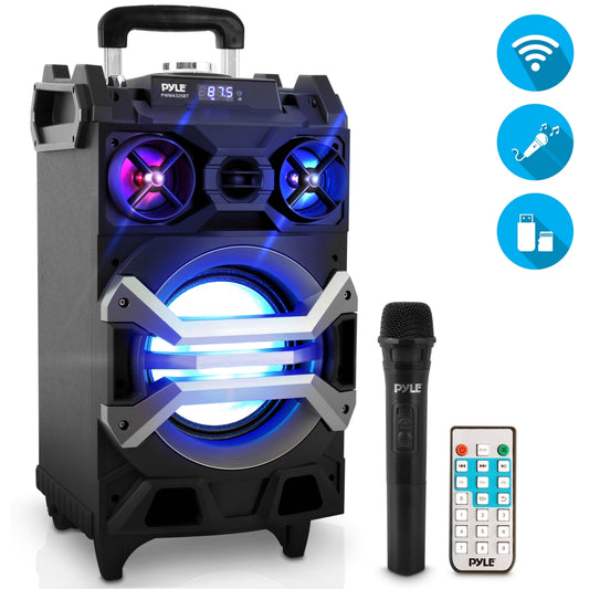 Portable Karaoke Speaker 500W Rechargeable Bluetooth DJ Lights