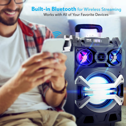 Portable Karaoke Speaker 500W Rechargeable Bluetooth DJ Lights