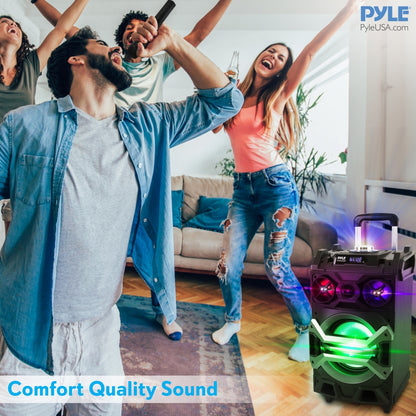 Portable Karaoke Speaker 500W Rechargeable Bluetooth DJ Lights