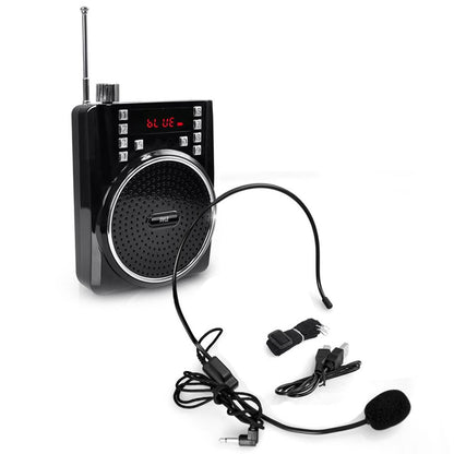 Portable Bluetooth Radio & Pa Speaker System, Compact Headset Microphone Sound Amplifier