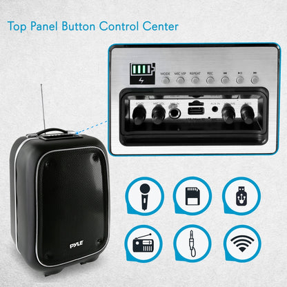 product image number 2 for Pyle Portable Bluetooth Pa Speaker System