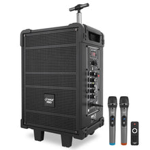 8" Portable Bluetooth Speaker - 350W Power, Rechargeable Battery, FM Radio