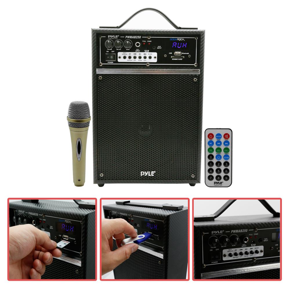 300W Portable Bluetooth PA Speaker, Rechargeable, 6.5
