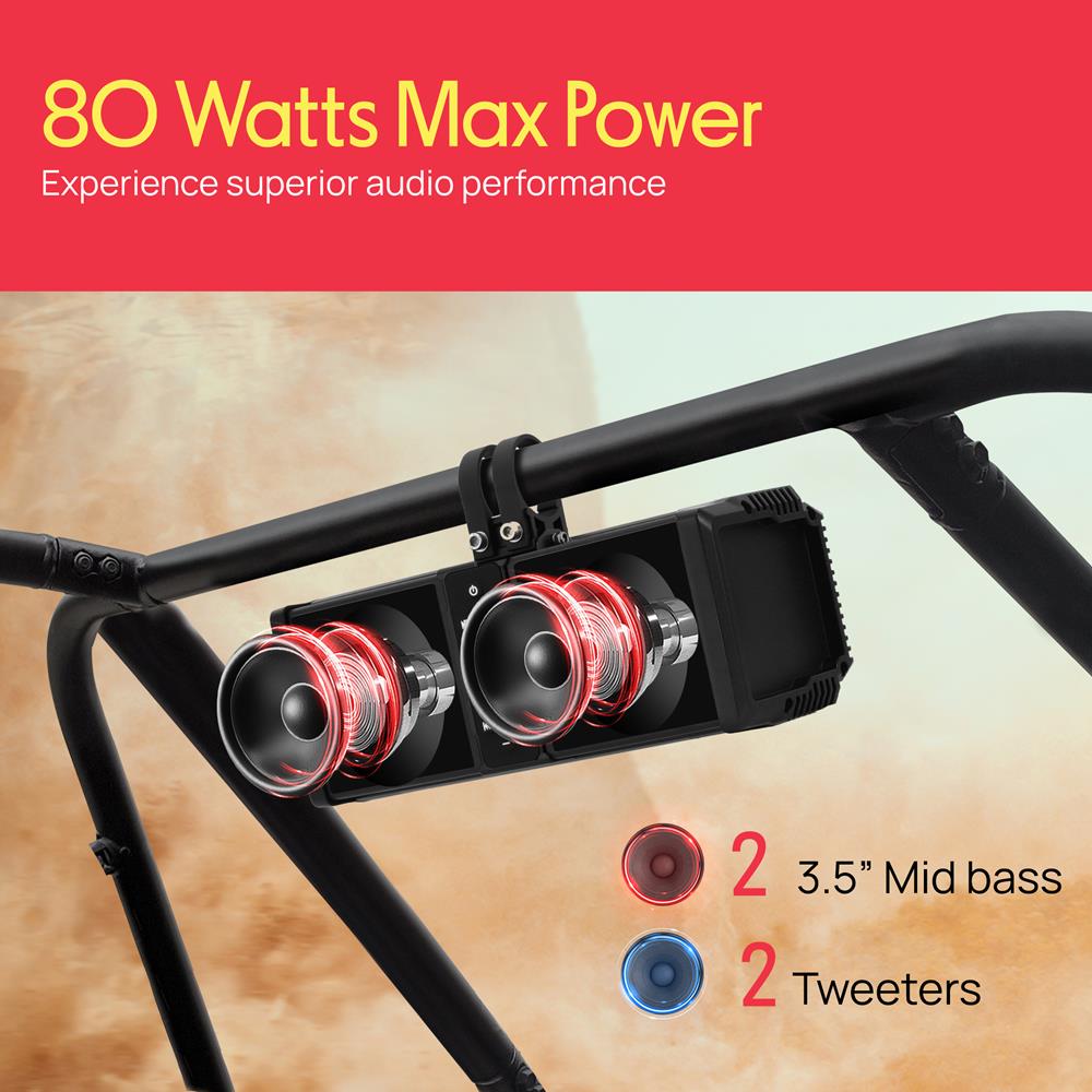 Atv/Utv Powersports Soundbar System - Thumbnail 2