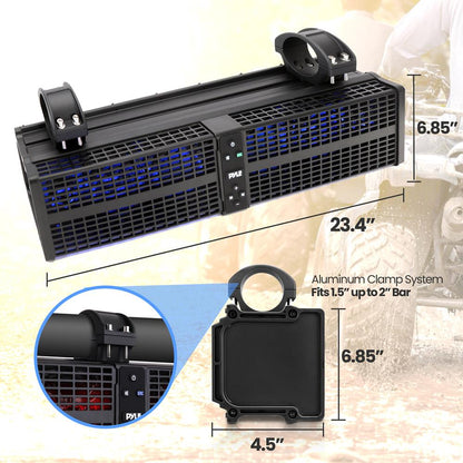 product image number 4 for Pyle Atv/Utv Powersports Soundbar System