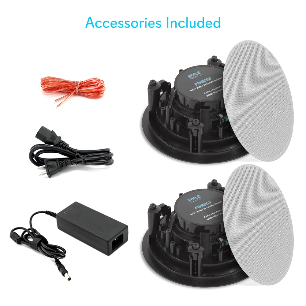 product image number 4 for Pyle 5.25’’ In-Wall/In-Ceiling 2-Way Speakers