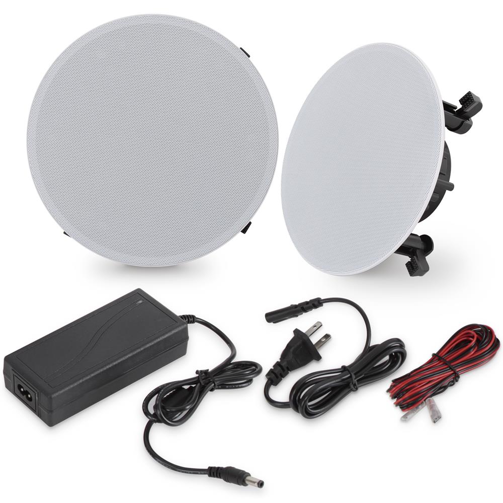 Ceiling/Wall Speaker System, Wireless Bluetooth, 300W, White