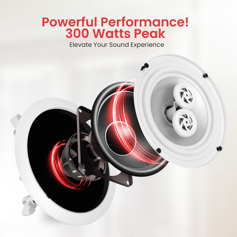 product image number 4 for Pyle 6.5'' Waterproof Home Ceiling Speaker