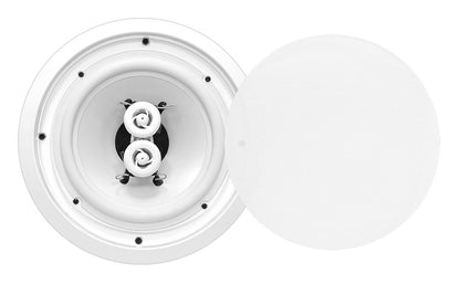 8" Weatherproof Ceiling Speaker 400W Marine Grade White