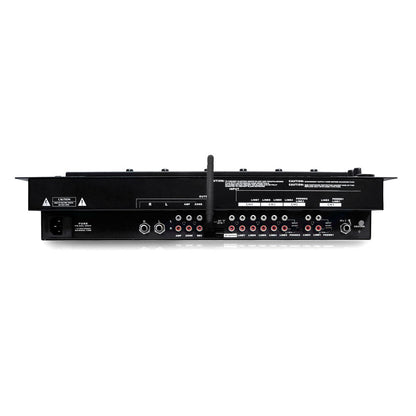 6-Ch Bluetooth Pro Audio Studio DJ Mixer, 19'' Rack Mount System, Digital Led