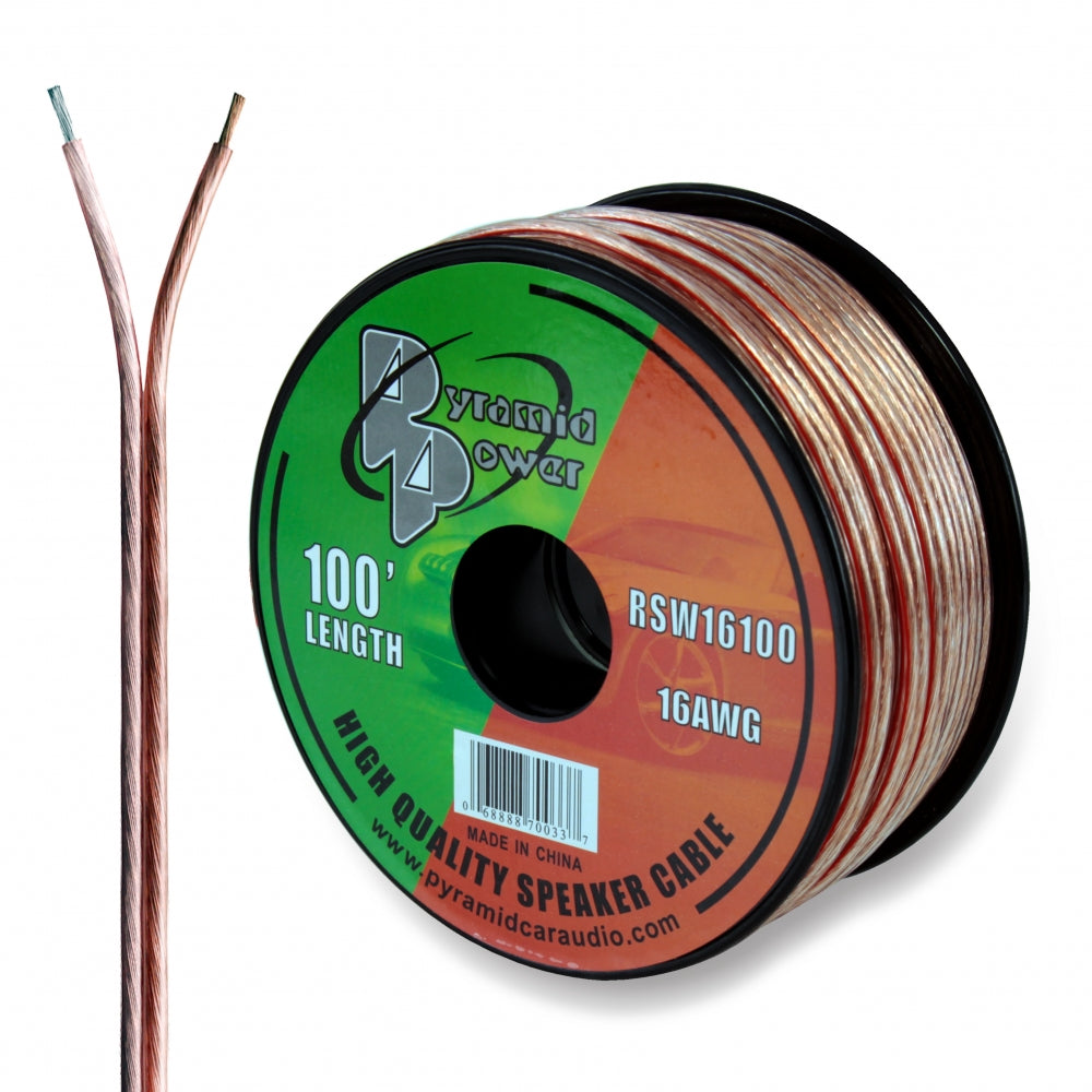 product image number 3 for Pyramid 16 Awg 100 Foot Spool High Qual.Spk Wire