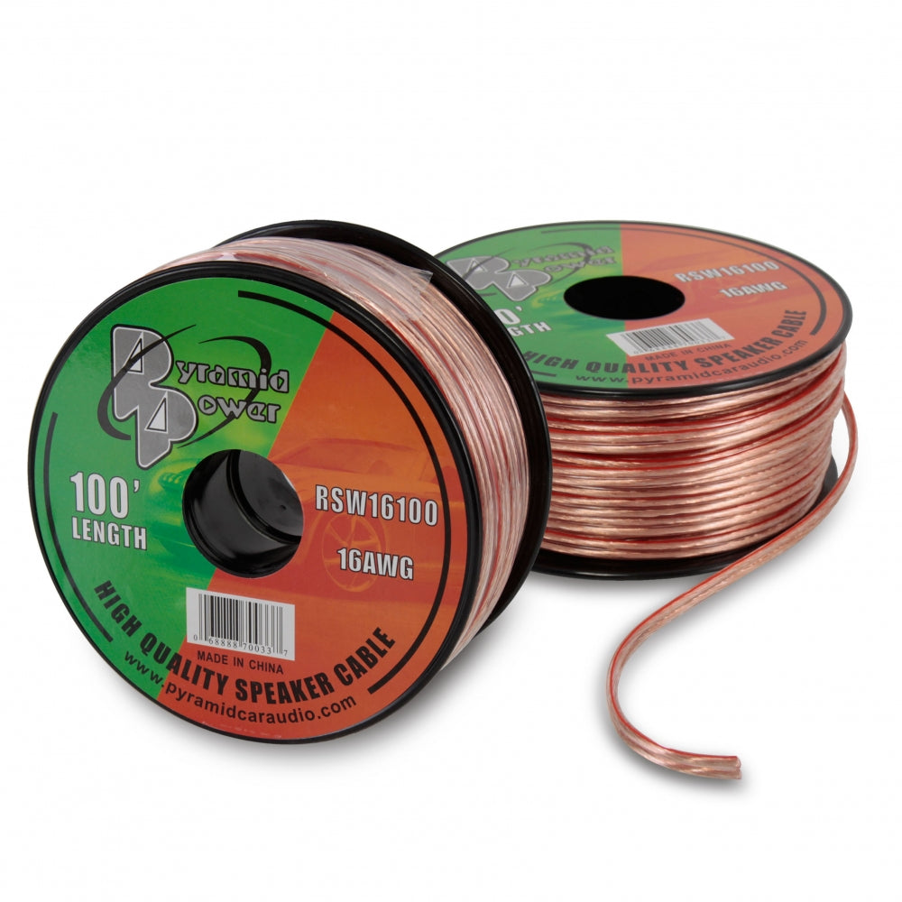 product image number 4 for Pyramid 16 Awg 100 Foot Spool High Qual.Spk Wire
