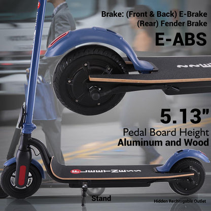 Folding Electric Scooter 15.5mph 15mi Range LED Display Aluminum