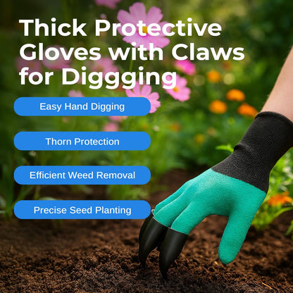 Gardening Tool Set, Heavy Duty Stainless Steel, Non-Slip Grip, Tote Bag