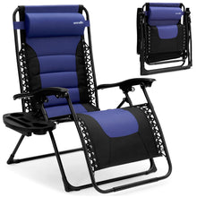 Zero Gravity Recliner Chair - Ultimate Comfort, Foldable, Blue
