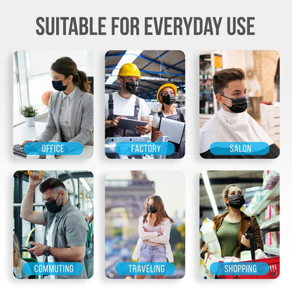 product image number 5 for SereneLife Three Layer Disposable Face Masks