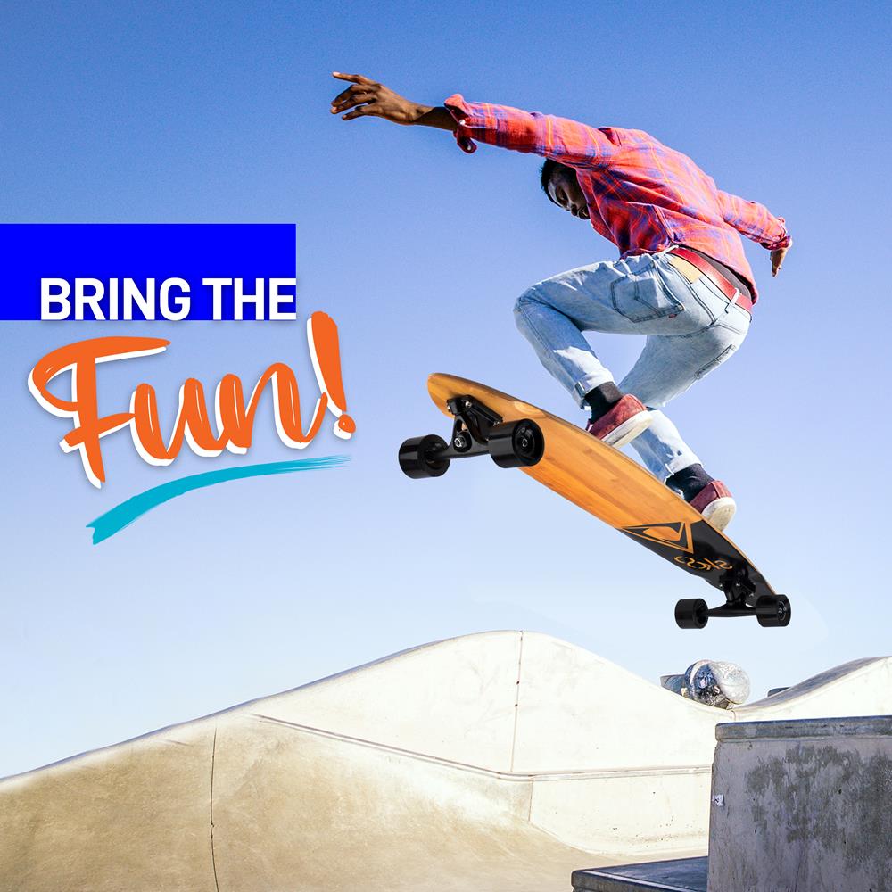 SereneLife Complete Skateboard Mini Cruiser - Thumbnail 5