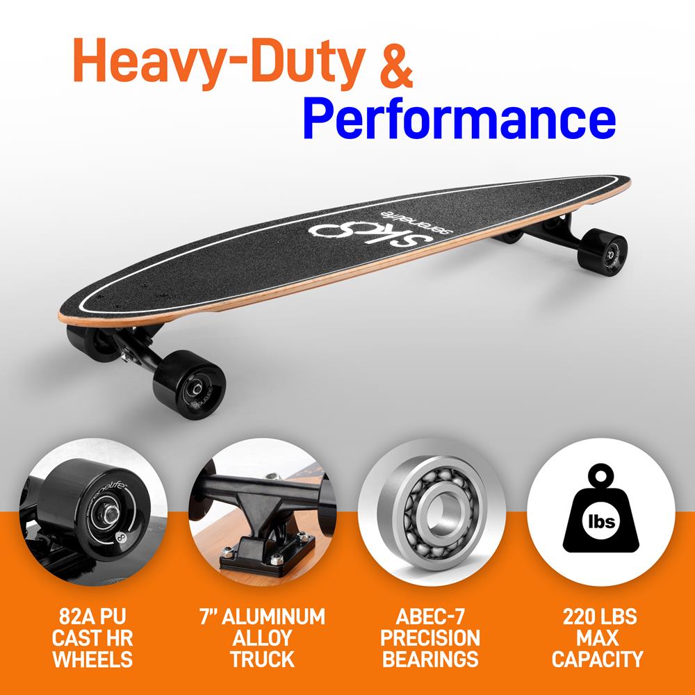 SereneLife Complete Skateboard Mini Cruiser - Thumbnail 2