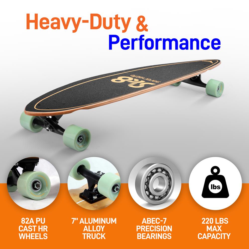 Mini Cruiser Skateboard, Durable 8-Ply Maple Deck, Green – Pyle USA