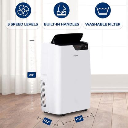 Portable Air Conditioner & Heater 12000 BTU WiFi Control White