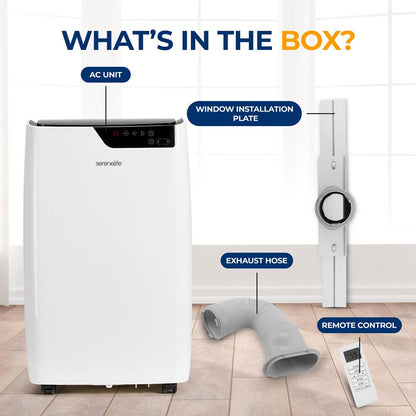 Portable Air Conditioner & Heater 12000 BTU WiFi Control White