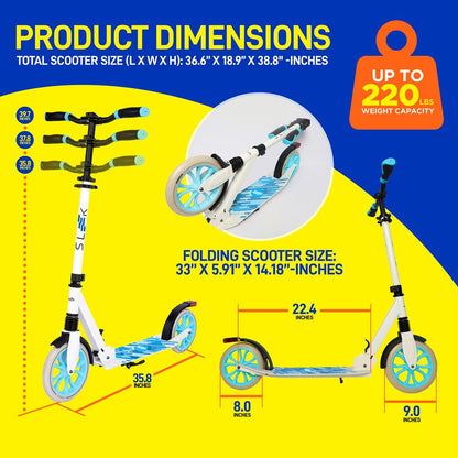 product image number 7 for SereneLife Foldable Kick Scooter